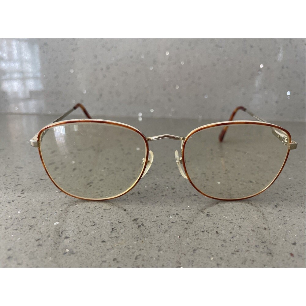 GUESS GU261 Eyeglasses Frames ONLY DB 53-18-135 tortoise full rim Japan gold